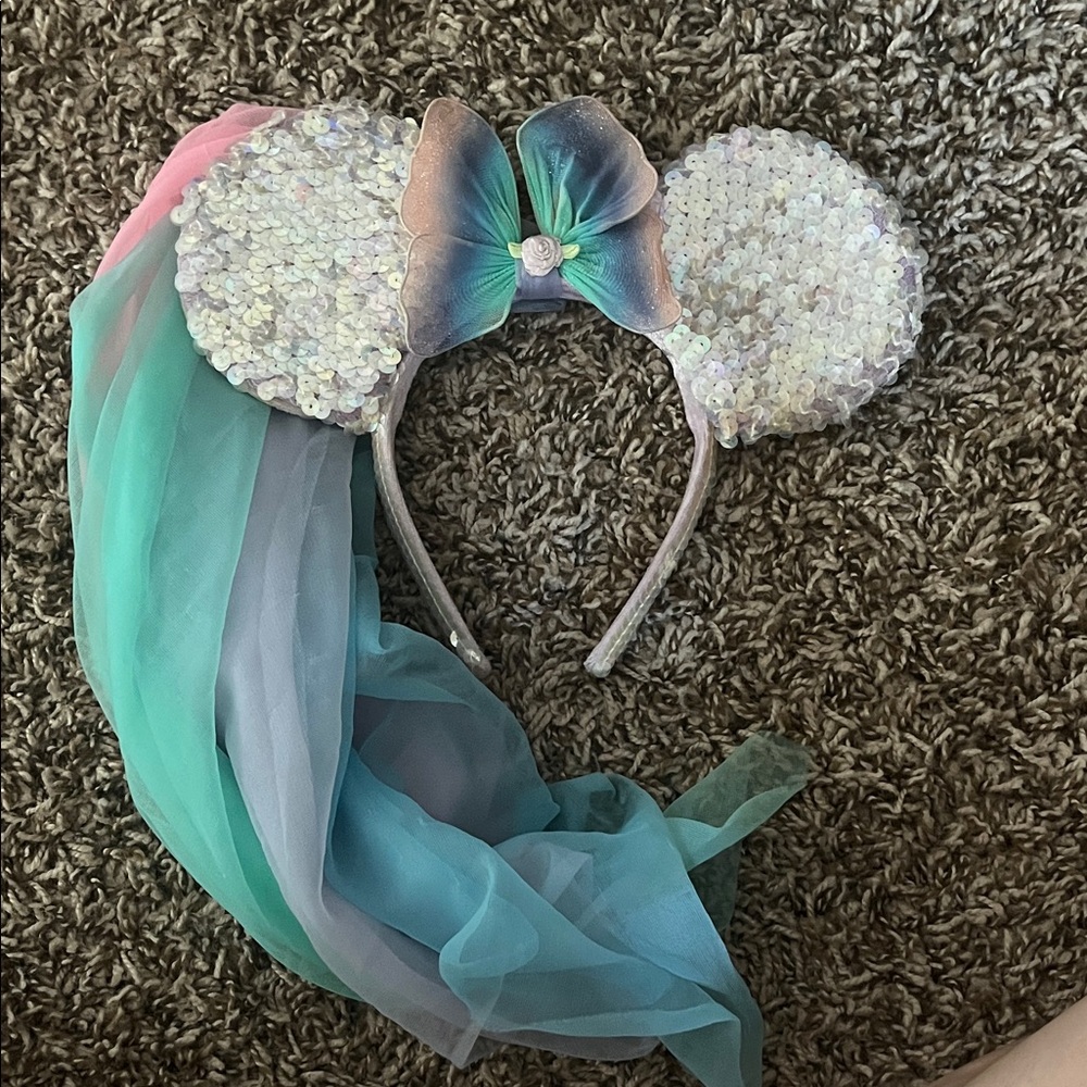 Disney Iridescent Sequin Headband with Veil
